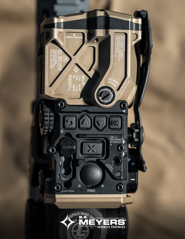 bemeyersco's tweet photo. The MILR (Miniature Intelligent Laser Rangefinder) uses similar tech as the DAGIR with a fully digital IR laser illumination system, but with even more control.

After ranging, the operator can have the laser dial in a ballistically adjusted firing solution.

Total system weight ~11 oz.