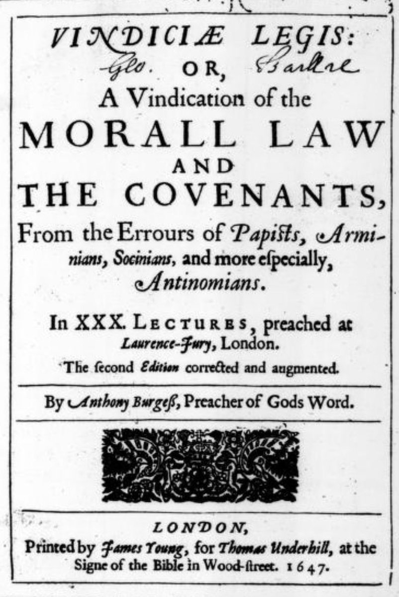 7ummumbonum's tweet photo. “I contest the idea that even under the Gospel, all sins are forgiven to the justified person at once. Although they are put into a state of justification where no condemnation awaits, their sins are not forgiven until they are committed and repented of. We pray for the daily pardon of sins, not solely for the assurance of pardon, but for the actual forgiveness itself.”

—Anthony Burgess, Vindiciae Legis, Lect. XXV