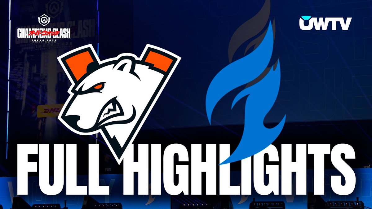 OWTVgg's tweet photo. If you missed the lower Bracket Quarter Final.. Go check out @virtusproOW ⚔️ @DallasFuel FULL HIGHLIGHTS! 

Link Below! ⬇️⬇️⬇️
#OWCSChampionsClash https://t.co/8jBbtE5w2H