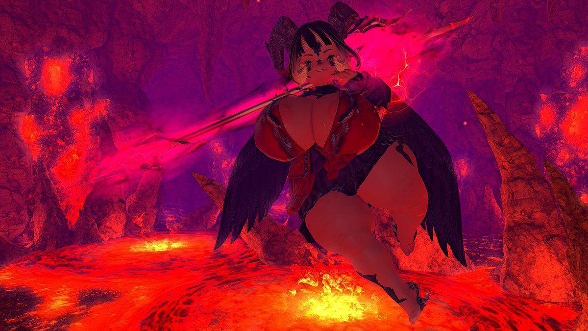 CandyAndDragons's tweet photo. In another timeline, Emerging from the Depths. There is a new Archdemon, Mel!
Your sins will be judged and punishment will be brought upon thee! 
Though she might stretch the Truth a little!

#xivsize #giantess #sizetwitter https://t.co/h3zq8VM2DG