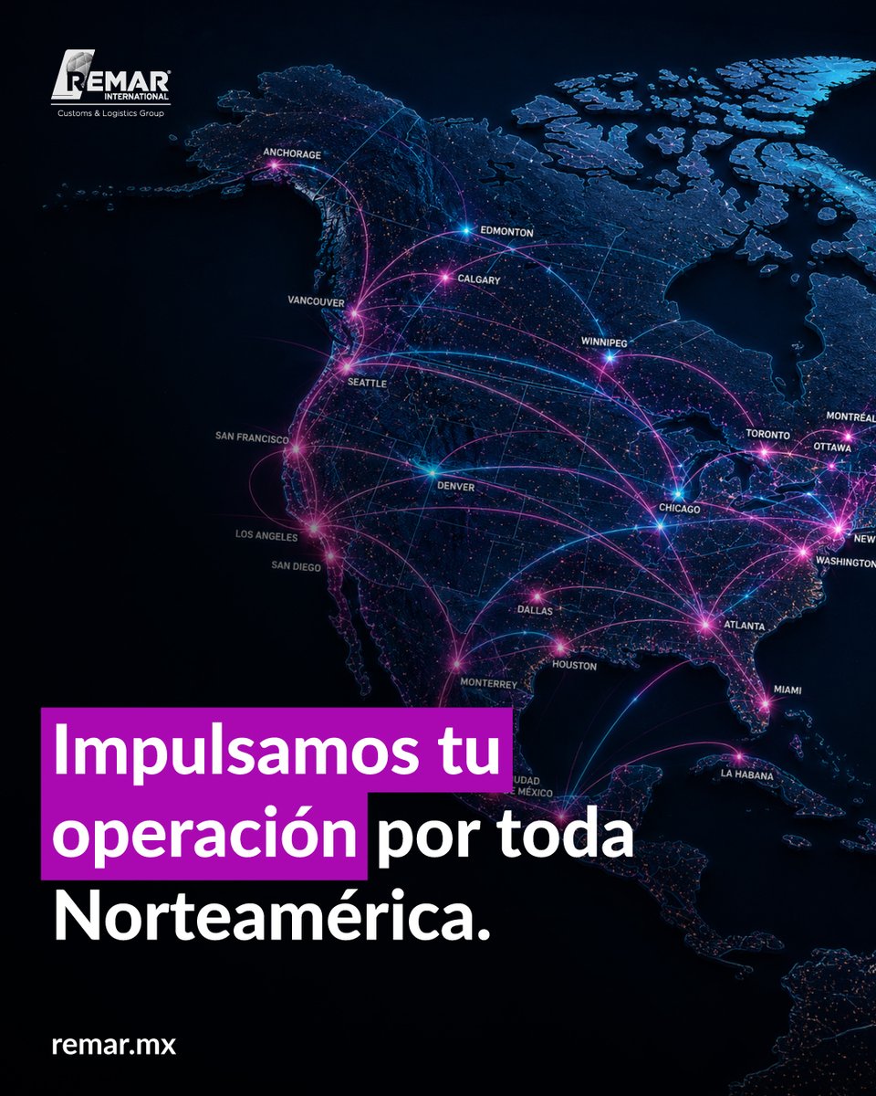 REMAR_Intl's tweet photo. Conectamos operaciones entre México, Estados Unidos y Canadá a través de soluciones integrales en comercio exterior y logística internacional.

Contáctanos:
https://t.co/QQwpRgW3F8         
52 55 5550 5059
remar@remar.mx
 
#RemarInternational #GlobalLogistics #FreightForwarder #AgenciaAduanal #TradingCompany