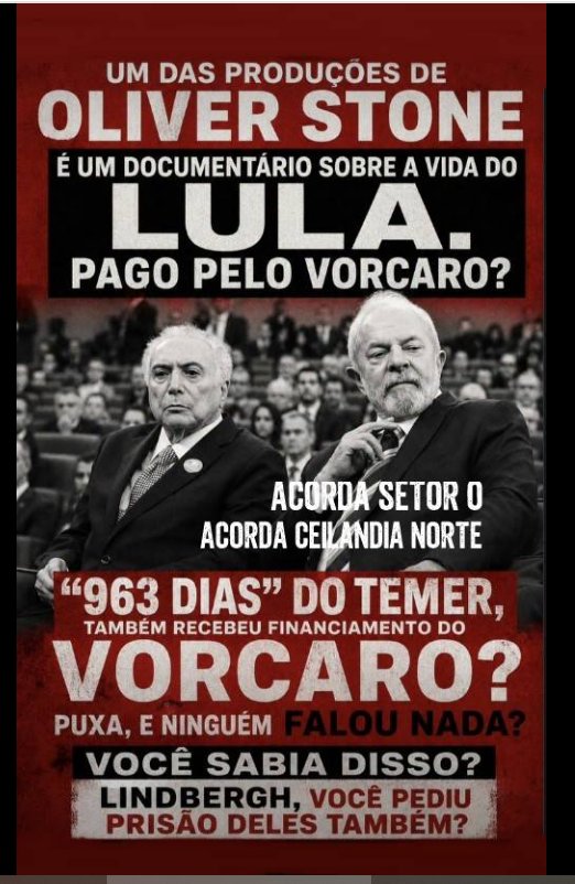 Alves310364's tweet photo. @JornalBrasilOn2 @MariaLucia4792 Financiamento privado para um filme privado, nunca foi nem será crime.
Só ilações da esquerda e da fake direita. https://t.co/uO34PcBOg3