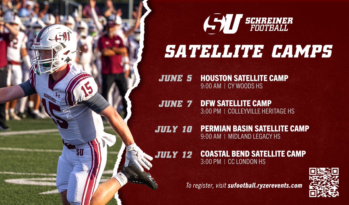 CoachZ_SU's tweet photo. We’re FIRED UP to be camping in Houston NEXT WEEK June 5th! Make sure you register in time!!! @SchreinerFB #TPW https://t.co/aXxOi6xV60