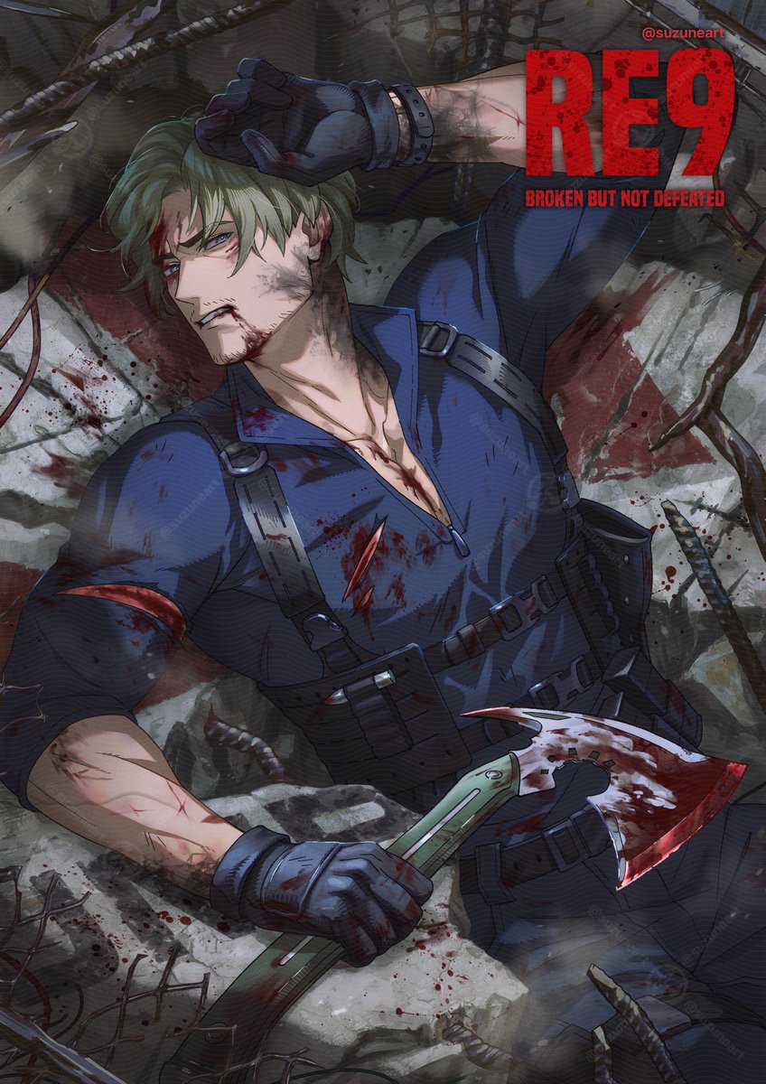 suzuneart_'s tweet photo. Leon’s having a rough day again.
#ResidentEvil #LeonKennedy #RE9 https://t.co/ZPy9XmiczW