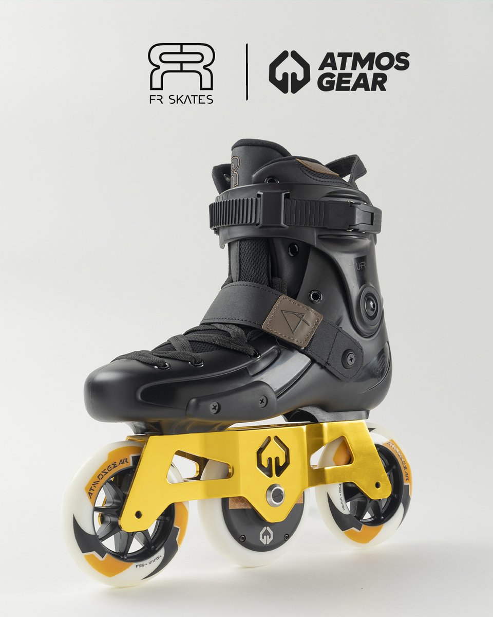 AtmosGears's tweet photo. A closer look at the AtmosGear X FR Skates ⚡Electric Collection.
Yellow Thunder is one of our 3 different colorways.
Featuring the signature golden frame and patented motor from Atmos. Mounted on the legendary UFR boot by FR Skates.

Worldwide shipping ✈️Link in bio https://t.co/VEX7uVrItF