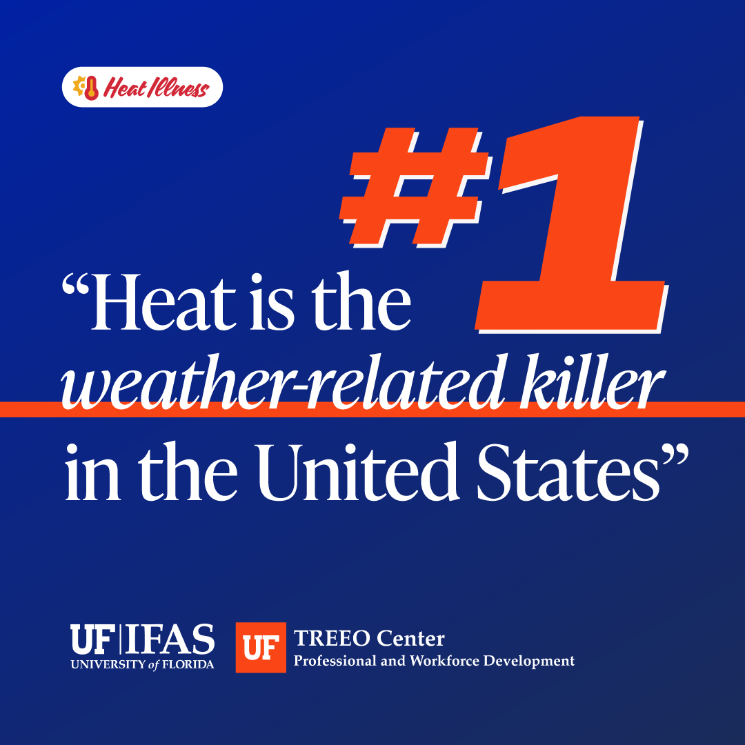 TreeoCenter's tweet photo. “Heat is the #1 weather-related killer in the United States.” — Dr. John Diaz, @UF_IFAS

Our latest TREEO Talk explored practical strategies for recognizing, preventing, and responding to heat stress in Florida workplaces. Read more: https://t.co/fRMDMmOLRo

#TrainedBYTREEO https://t.co/EQIFdVzkJ4
