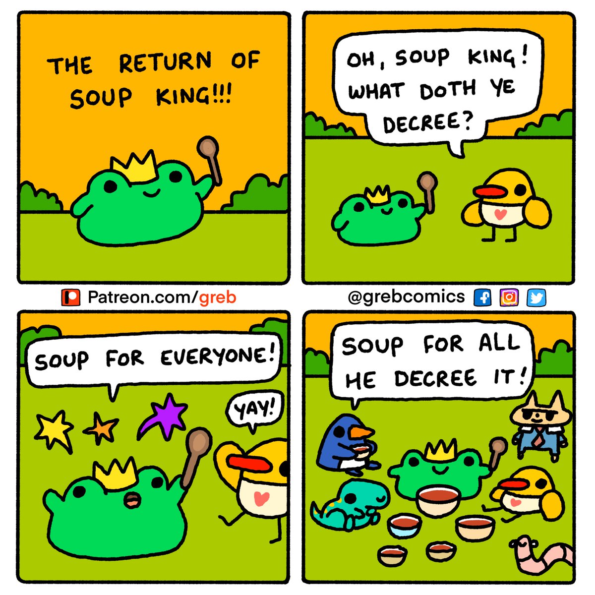 GrebComics's tweet photo. soup king!! https://t.co/0kdPHrYYIN