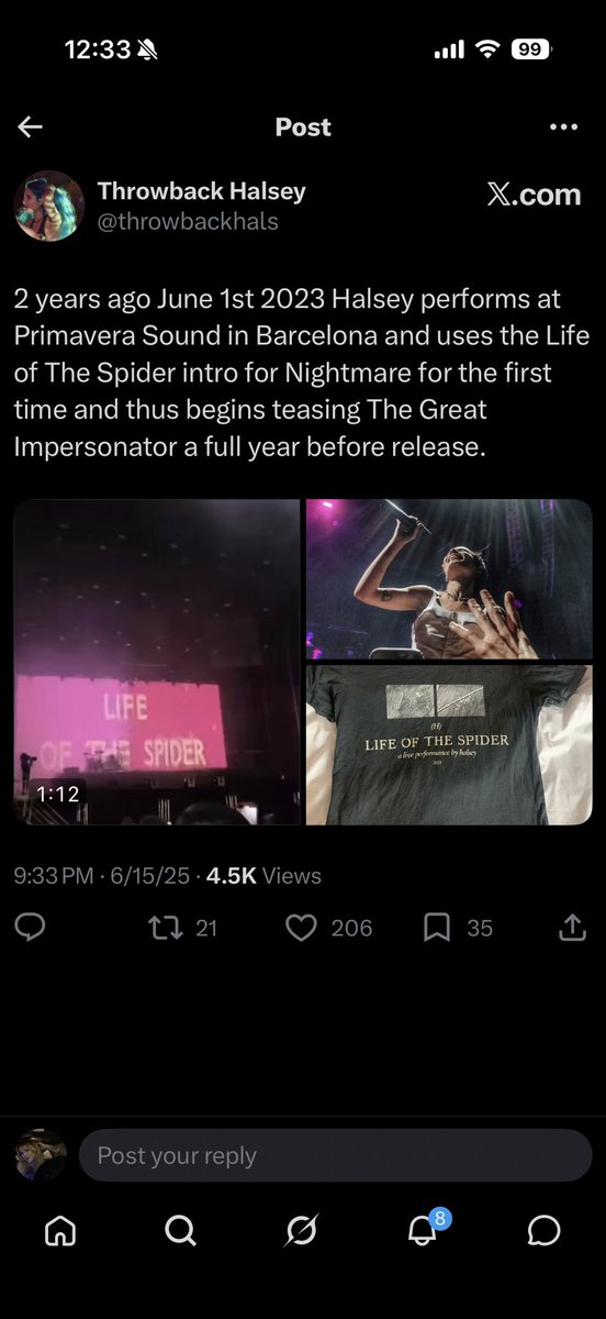 3am_darling's tweet photo. Halsey teased “The Life of a Spider” a whole year before TGI was announced and now she’s teasing “The Girl in the Tower” for their upcoming European tour.

H6 I see you coming 👀 https://t.co/UPXhZxyBVU