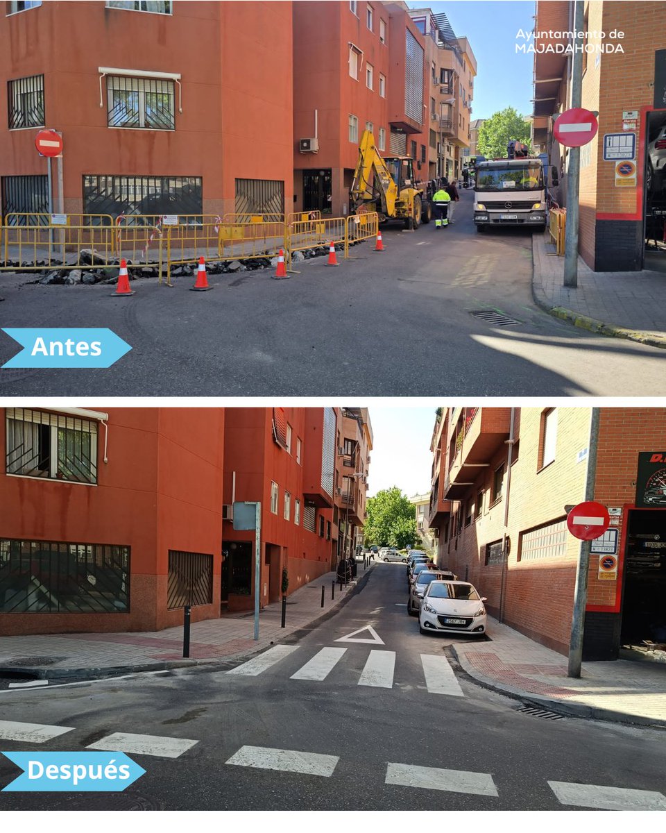 MajadahondaAyto's tweet photo. 👷Obras de mejora de accesibilidad en la C/ San Manuel de #Majadahonda

♿️ Ampliación de acera desde C/ San Miguel
🚮Tránsito tras los buzones de recogida neumática
🚶Nuevo paso de peatones en intersección con C/ San Miguel https://t.co/50vRmTx8oR
