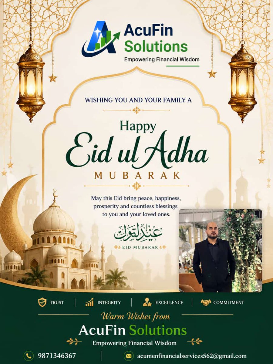 AcufinS's tweet photo. Eid-Al-Adha Mubarak to all of you 
#EidMübarek #AucFin #ITR #Income tax https://t.co/Ypuaghoz6Y