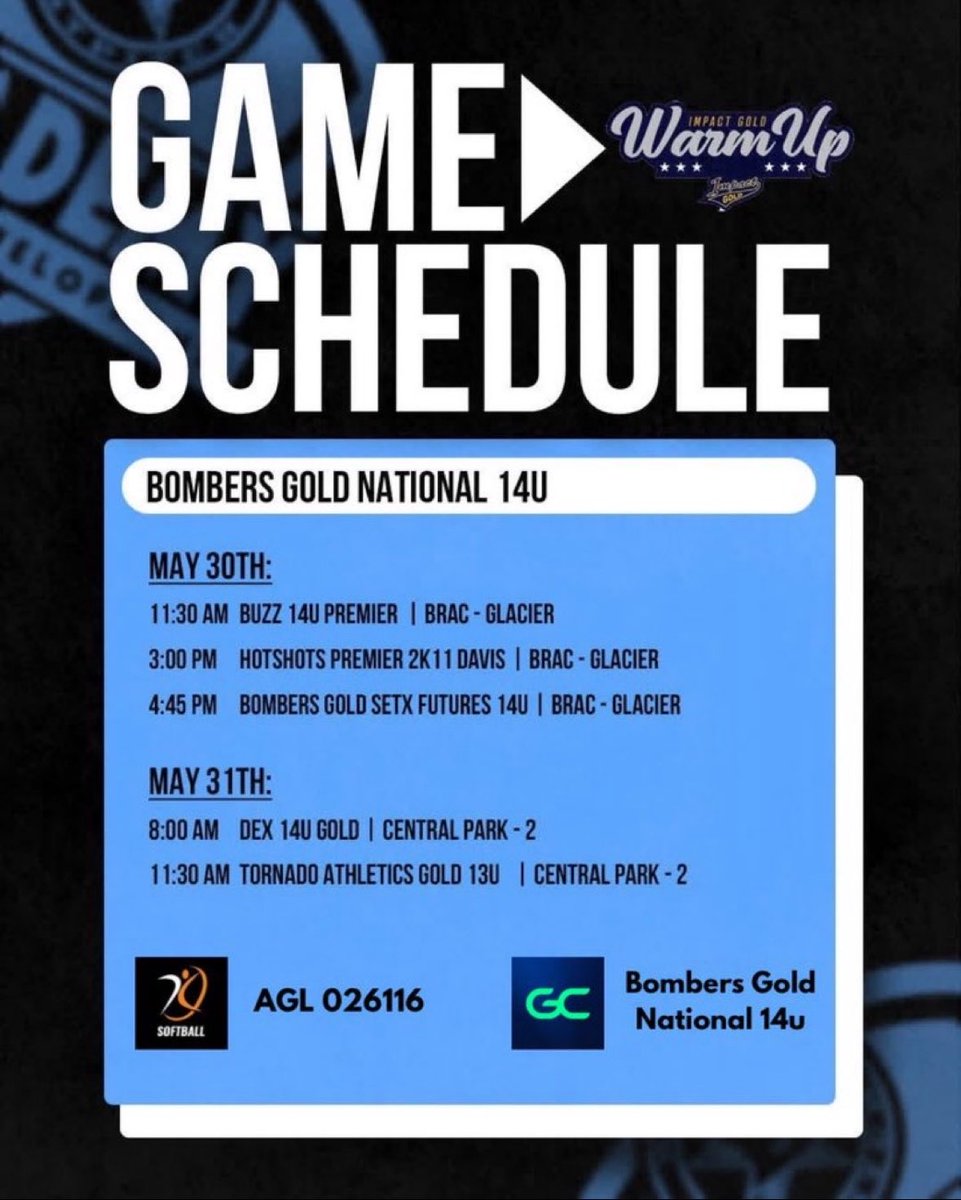DMilovich2029's tweet photo. Getting ready for an exciting weekend of softball at the Impact Gold Summer Warmup!!🔥🔥 @BombersGoldNat #bombersacademy https://t.co/tV6V8ot2ru