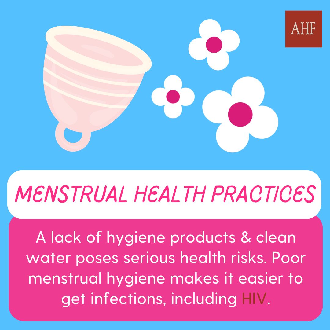 AHFcares's tweet photo. This #MenstrualHealthDay, we’re breaking the silence around menstruation and HIV stigma — barriers that keep girls and women from the care they need.
Menstrual health and HIV care are part of the same fight for dignity, equality, and bodily autonomy. https://t.co/Qh4YdHkIQU