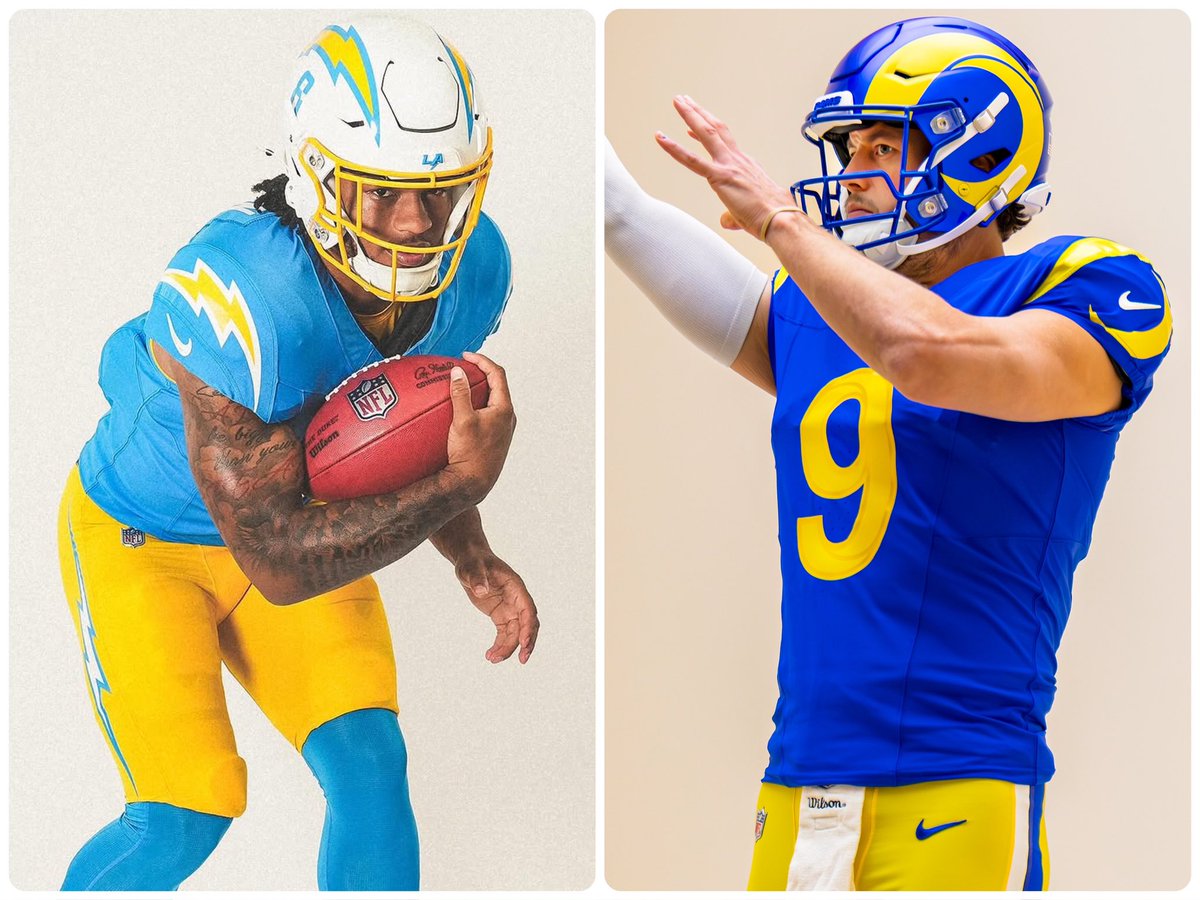 fashion_nfl's tweet photo. Los Angeles has a legitimate case for aesthetic capital of the NFL. https://t.co/Vs1cbcuzgo