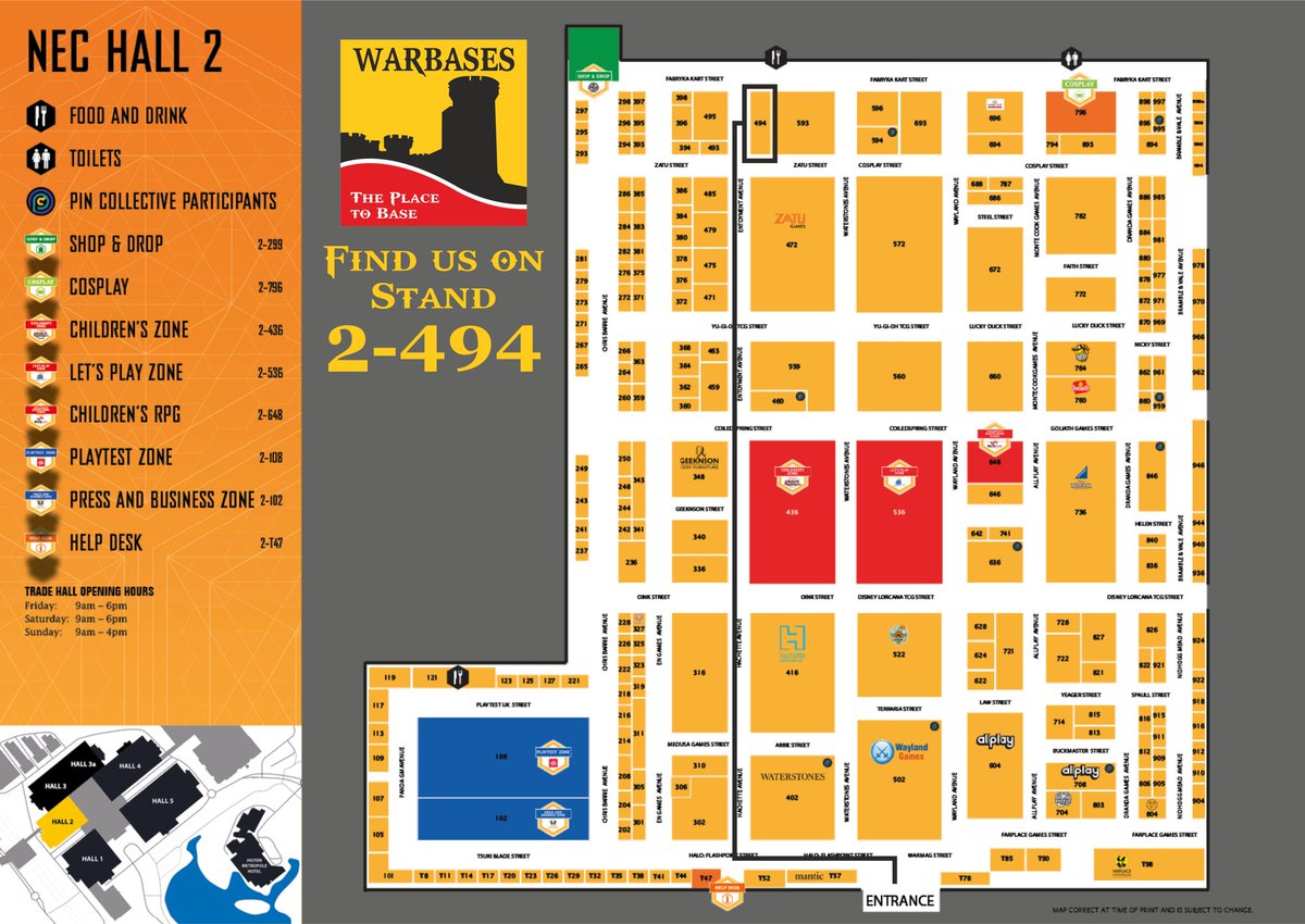 warbases's tweet photo. We are set up and ready for the UK Games Expo tomorrow in Birmingham. We are in hall 2 on stand 2-494 (same spot as last year). We can't wait to see you this weekend if you are coming along! https://t.co/qp3qXzP0mE