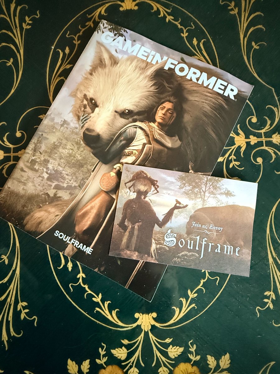 PlaySoulframe's tweet photo. Have you added the latest edition of @gameinformer  to your collection, Envoys? 

Get your copy to learn more about developing Soulframe in Preludes and much more: https://t.co/7S08uZtdC8 https://t.co/N6bbjN1ktJ