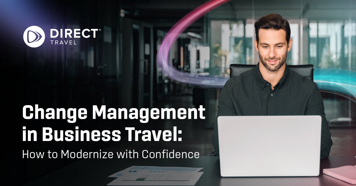 DirectTravelInc's tweet photo. A strong implementation strategy should reduce friction &amp; support travelers throughout the process. In our #DTnavigator blog, we explore what successful change management looks like for today’s travel programs: https://t.co/btqiv6B85j 

#BusinessTravel #Avenir #ThePerfectTrip https://t.co/w6nerSneqF