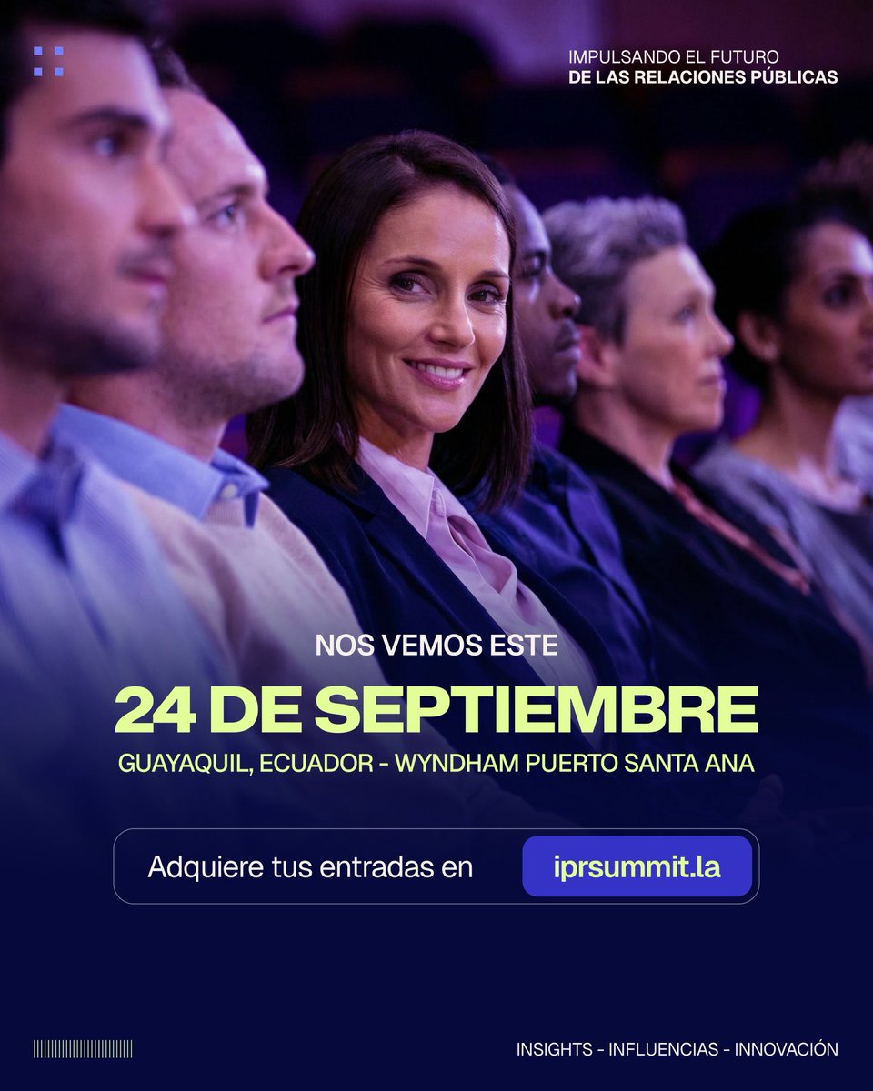 iprsummitlatam's tweet photo. La industria de las Relaciones Públicas está evolucionando rápidamente, y con ella también las formas de construir reputación, contar historias y conectar con las audiencias 🤝🏻🗣️

🔗 Adquiere tu entrada en el enlace y sé parte de la primera edición de iPR Summit 👀✨ https://t.co/OlCBfmJLkd