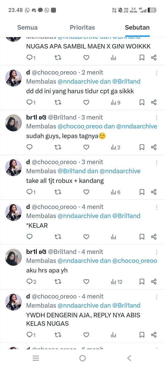 ninda⋆.ೃ࿔*:・ | lagi sedih + lagi uas tweet media