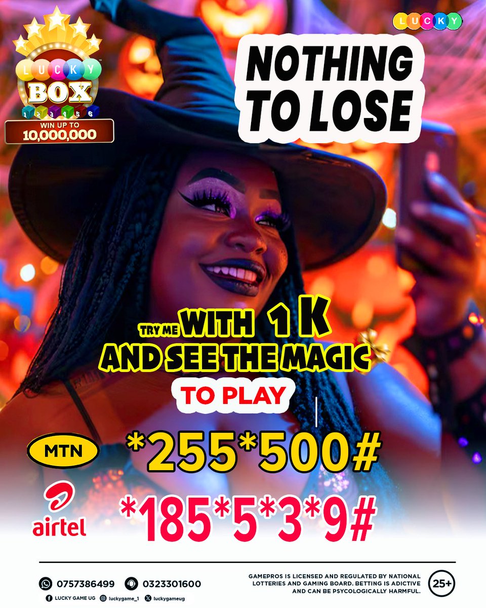 luckygameug's tweet photo. 🎯 Nothing to lose — just Pick &amp; Win!
Try Lucky Game today with just 1K UGX and see the magic happen in the blink of an eye. ⚡🎁🍀
SIX BOXES | ONE CHOICE | ONE INSTANT SURPRISE 💥
📲 MTN → *255*500#
📲 Airtel → *185*5*3*9#
🔞25+ | T&amp;Cs 

#LuckyGameUG #WinBigUG #InstantRewards https://t.co/XCPcQneU2G