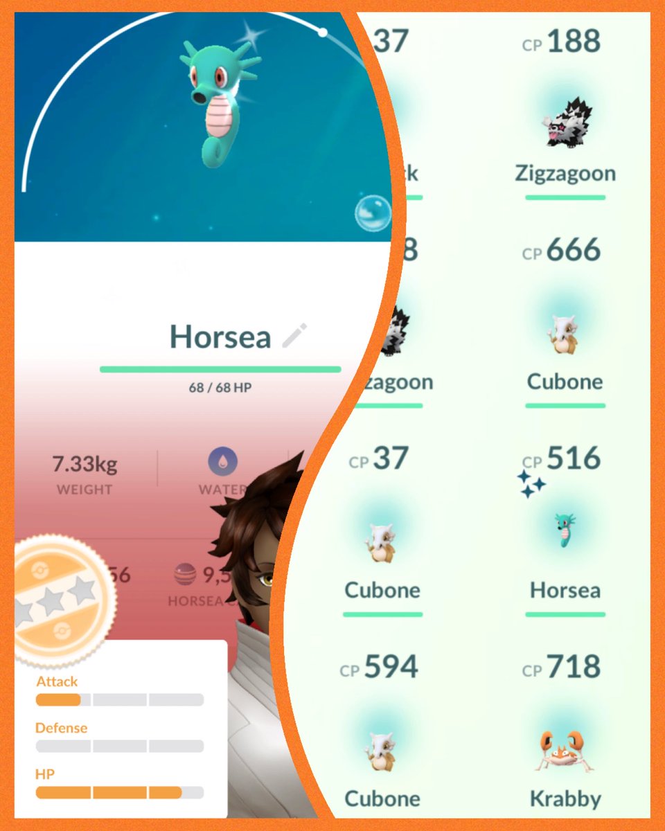 KamikeoPoGo's tweet photo. ✨#ShinyHORSEA✨
✨🍀SHINY!🍀✨
... 👊🏾🐻 GRIND!
#PokemonGoPlusPlus #ShinyPokemon #HORSEA #ShinyGameIsStrong #OnlyMatterOfTime #ShinyHunter #PokemonGo https://t.co/kfC0AdkZxm