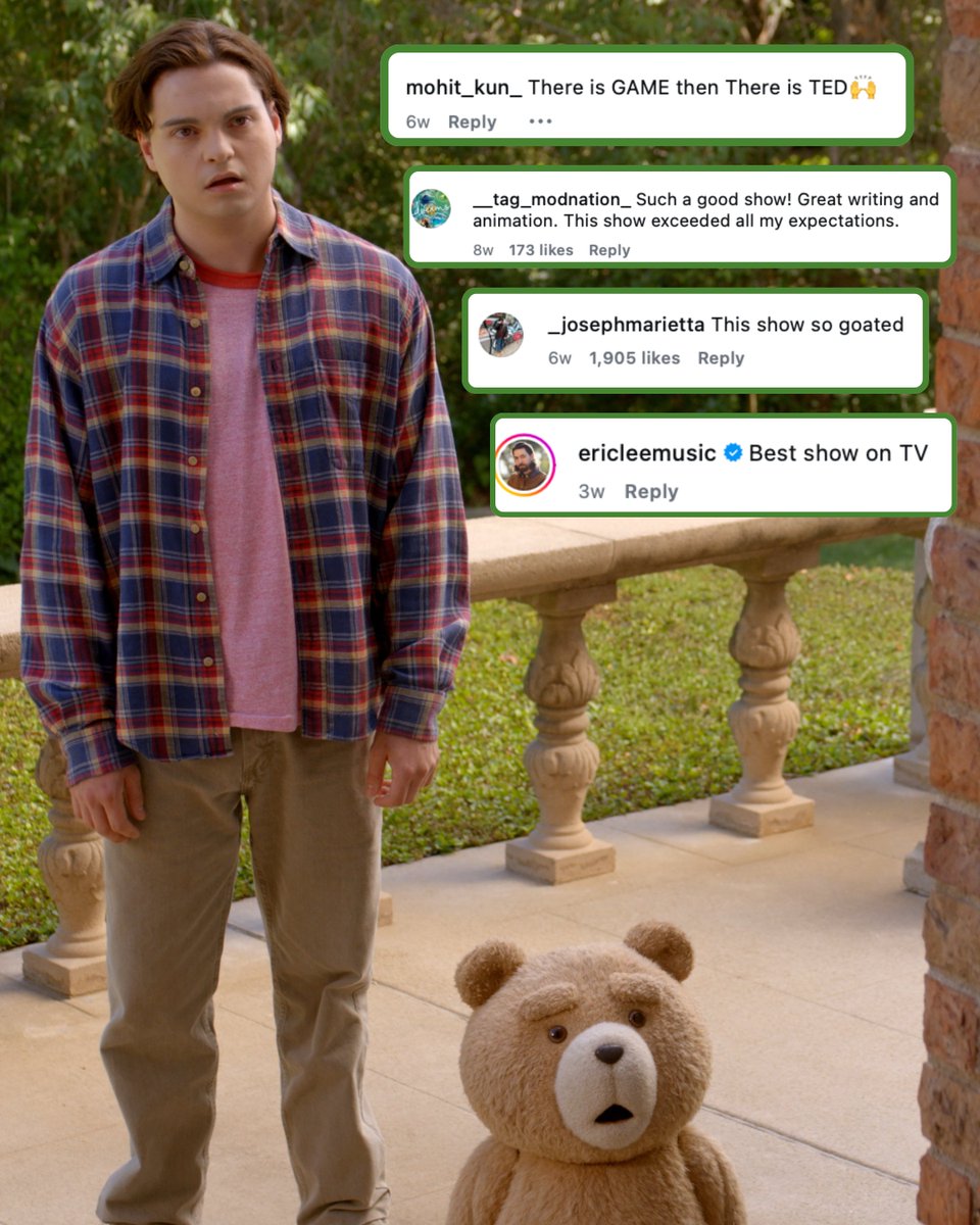 fuzzydoor's tweet photo. The #ted fans have spoken and unlike Matty, we don’t want to argue. 

#ted Season 2 is streaming on @peacock. https://t.co/wVZWoK9s7k