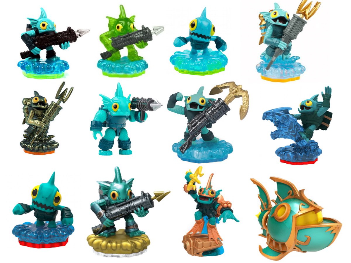 SkylandersFact's tweet photo. Skylanders Fun Fact!!!
Out of all the Skylanders Gill Grunt has the most amount of figures and merchandise made of him, being included in almost every single run of Skylanders merchandise and getting a new figure in almost every game https://t.co/wfJ3aW2Arj