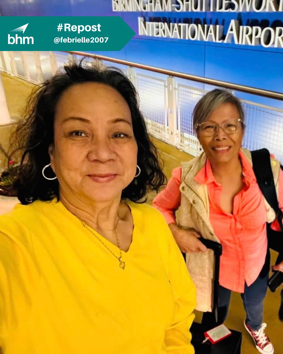 BHMAirport's tweet photo. The best part of travel? The reunions! โค๏ธโ๏ธ We love being the place where loved ones reconnect. Thanks for sharing this beautiful moment with us, @febrielle2007! Tag us in your airport hugs and hellos! ๐ค #FlyBHM #TravelMemories
#Repost @febrielle2007 https://t.co/Inr4sIoYk7