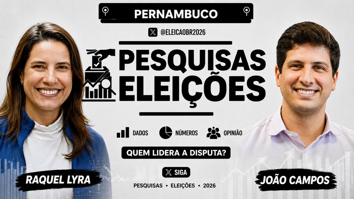 EleicaoBr2026's tweet photo. 📈Pesquisa DATAFOLHA para Governador de Pernambuco 
📆25 a 27 maio

✅2° TURNO 
🟤Raquel Lyra (PSD): 51% (+9)
🟡João Campos (PSB): 44% (-8)
⬜Branco/nulo/nenhum: 4%;
🔳NS/NR: 1% https://t.co/HXeM86Bxra