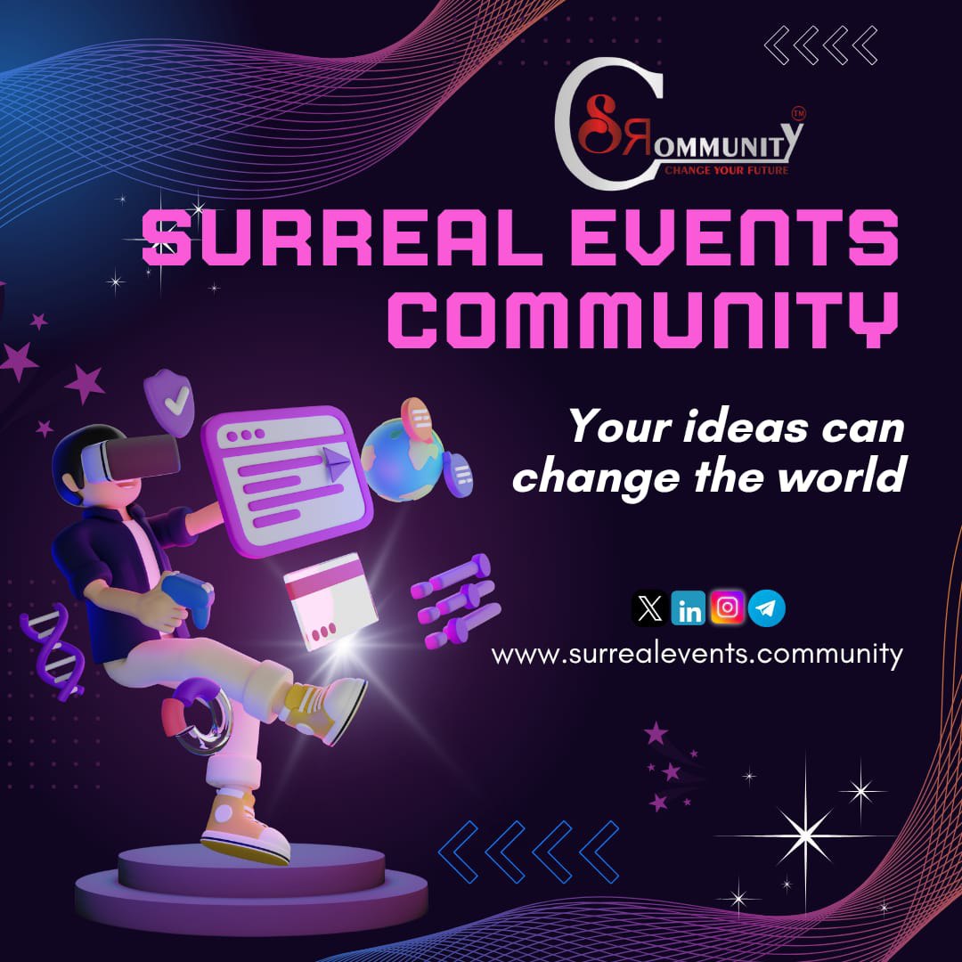 SURREALEVENT's tweet photo. Your ideas can change the world 

  "Join with us"

For more information 
Visit 🔗 
https://t.co/WmDW7wWcnc

#nfts
#metaverse
#mempoverse
#surrealeventscommunity https://t.co/3HL77KyUWQ