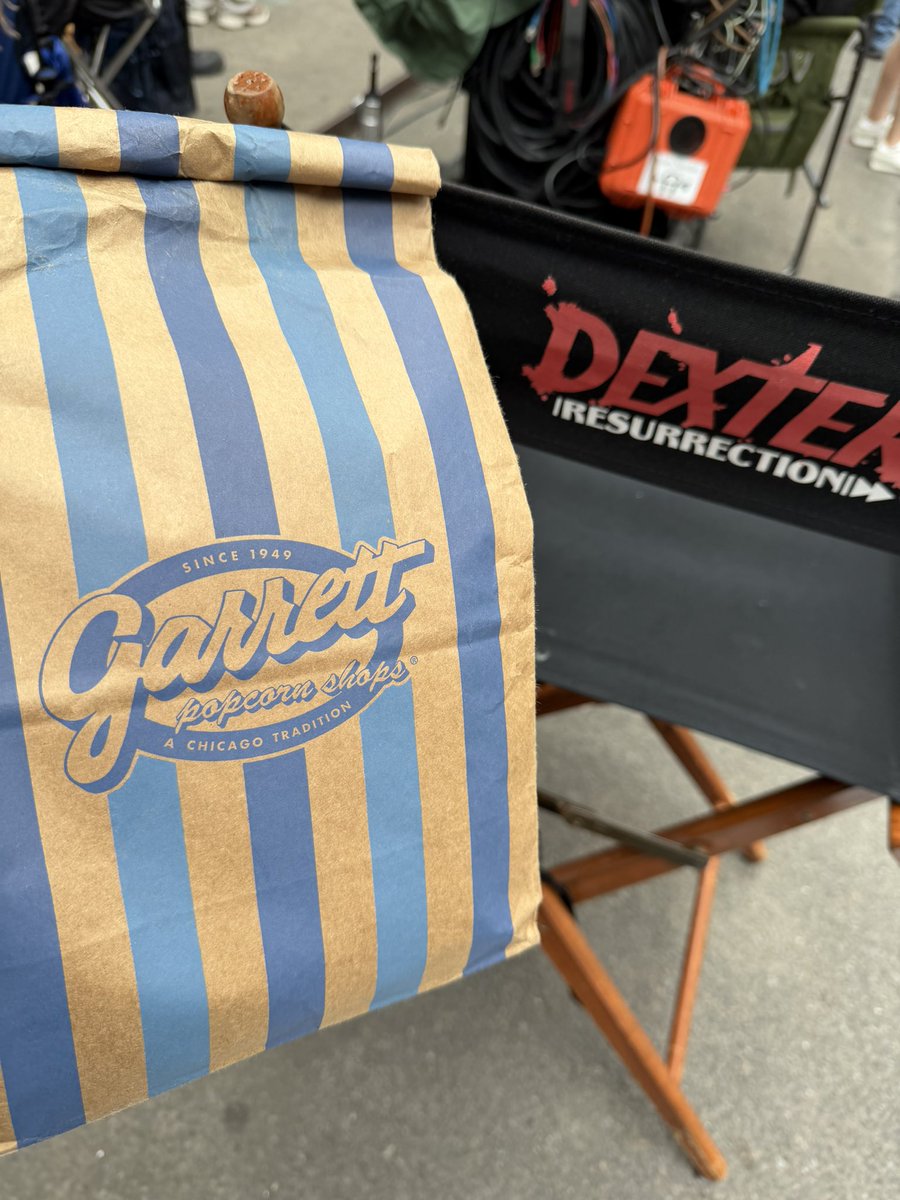 jscottamy's tweet photo. Got a little taste of home today on the Dexter set. @GarrettPopcorn https://t.co/egaFacIlpU