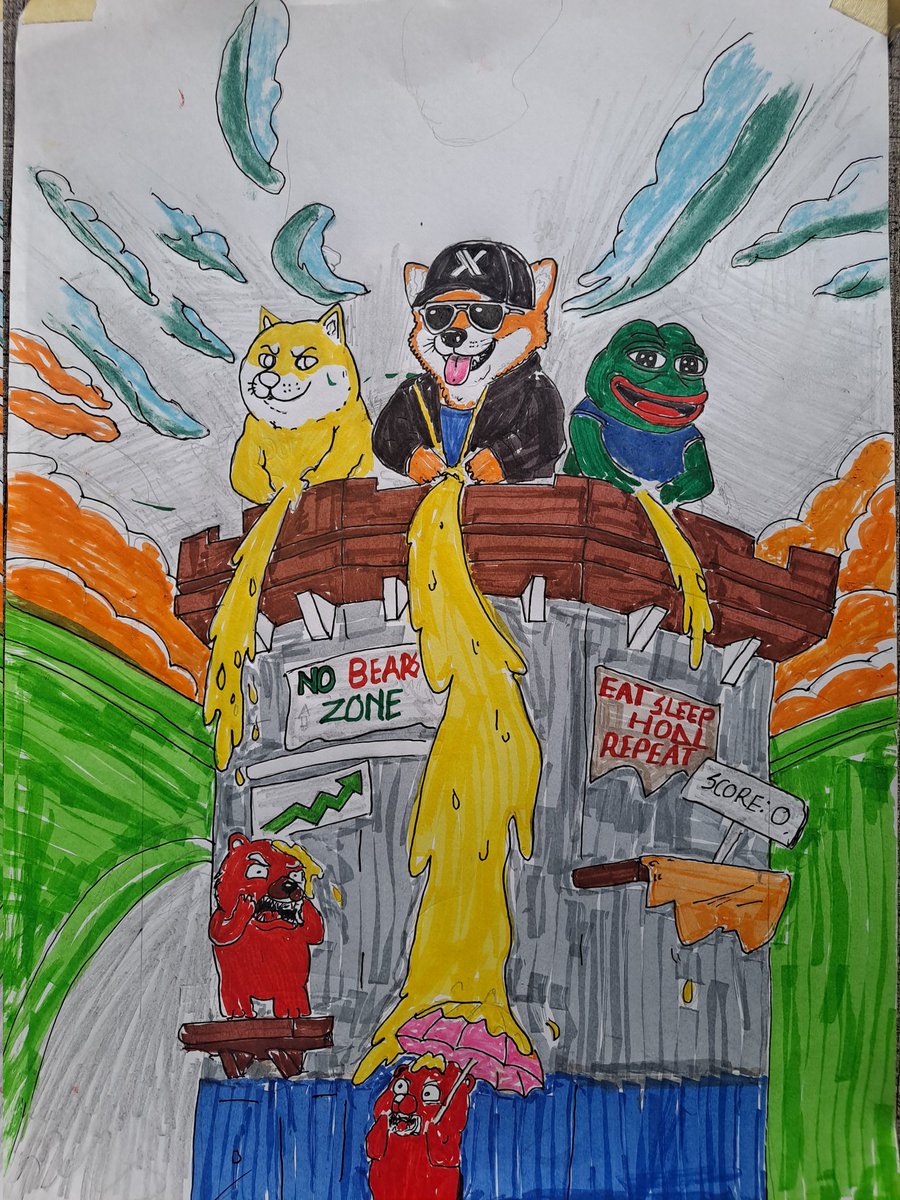 David___Kings's tweet photo. @musky_memecoin 
My entery for the mem contest 
I did an hand drawn meme
No bears zone
Super bullish on $Musky https://t.co/psLLMkLuYy