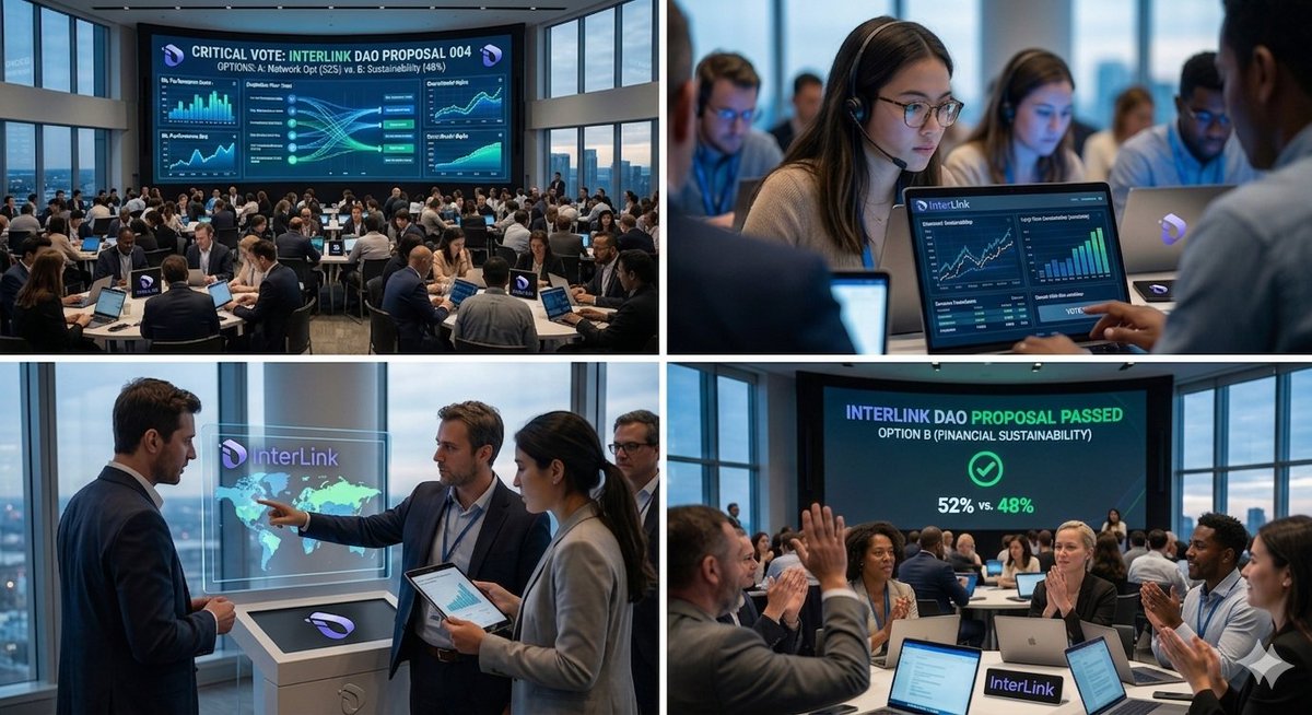 deepikav92857's tweet photo. The DAO is voting on its most critical proposal yet. Backed by machine learning and economic simulations, these data-driven options optimize network performance and long-term financial sustainability.#itl #itlg #interlink https://t.co/BsoNpVAXb2