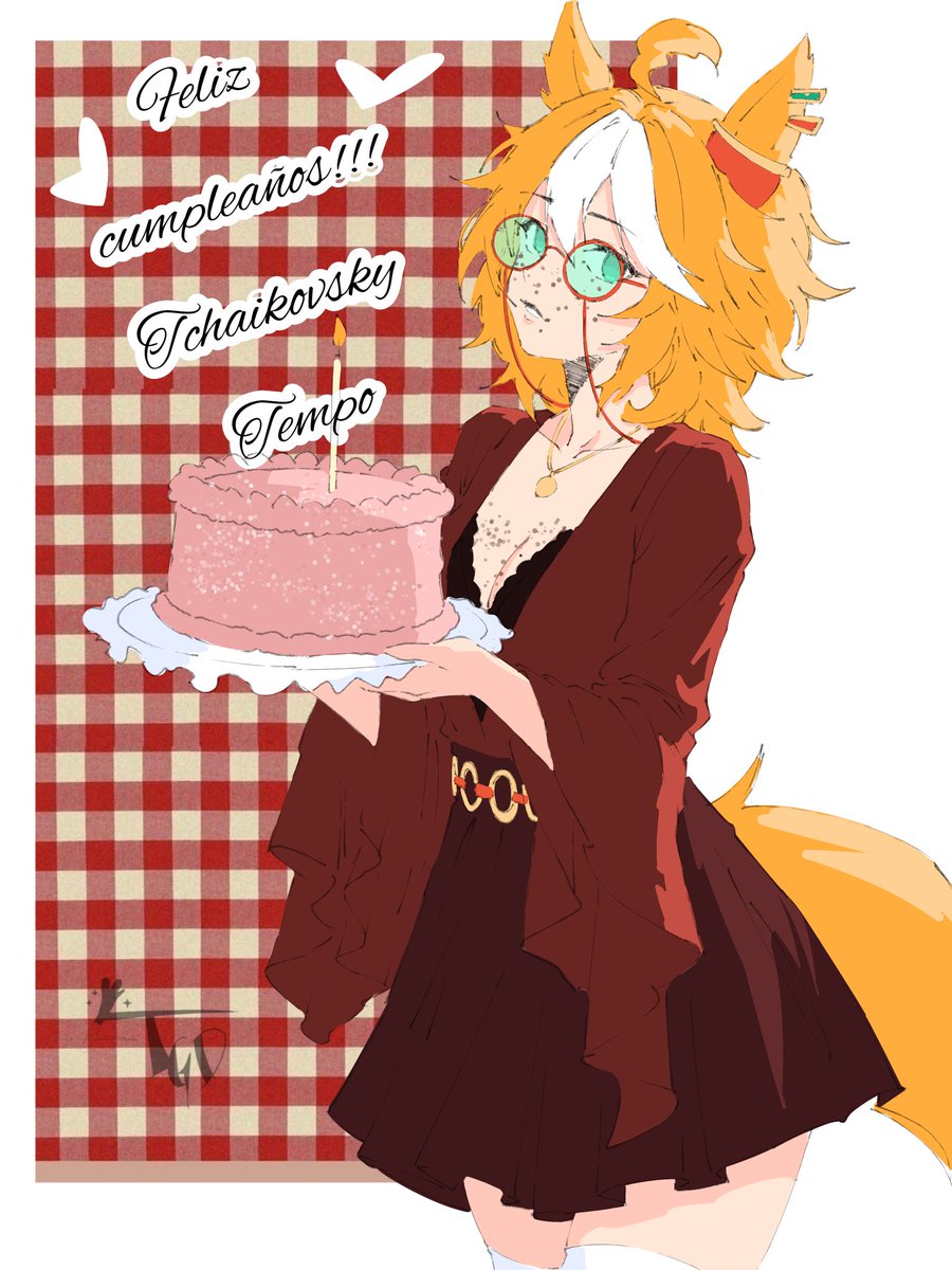 frambue31483691's tweet photo. Es de mi agrado informar que hoy es cumpleaños de Tchaiky, mi primer Uma OC 

Gracias a los que hayan echo algún fanart de Tchaiky ❤️

#umamusume #draw #OCㅤㅤ #art https://t.co/QNlockEzQd