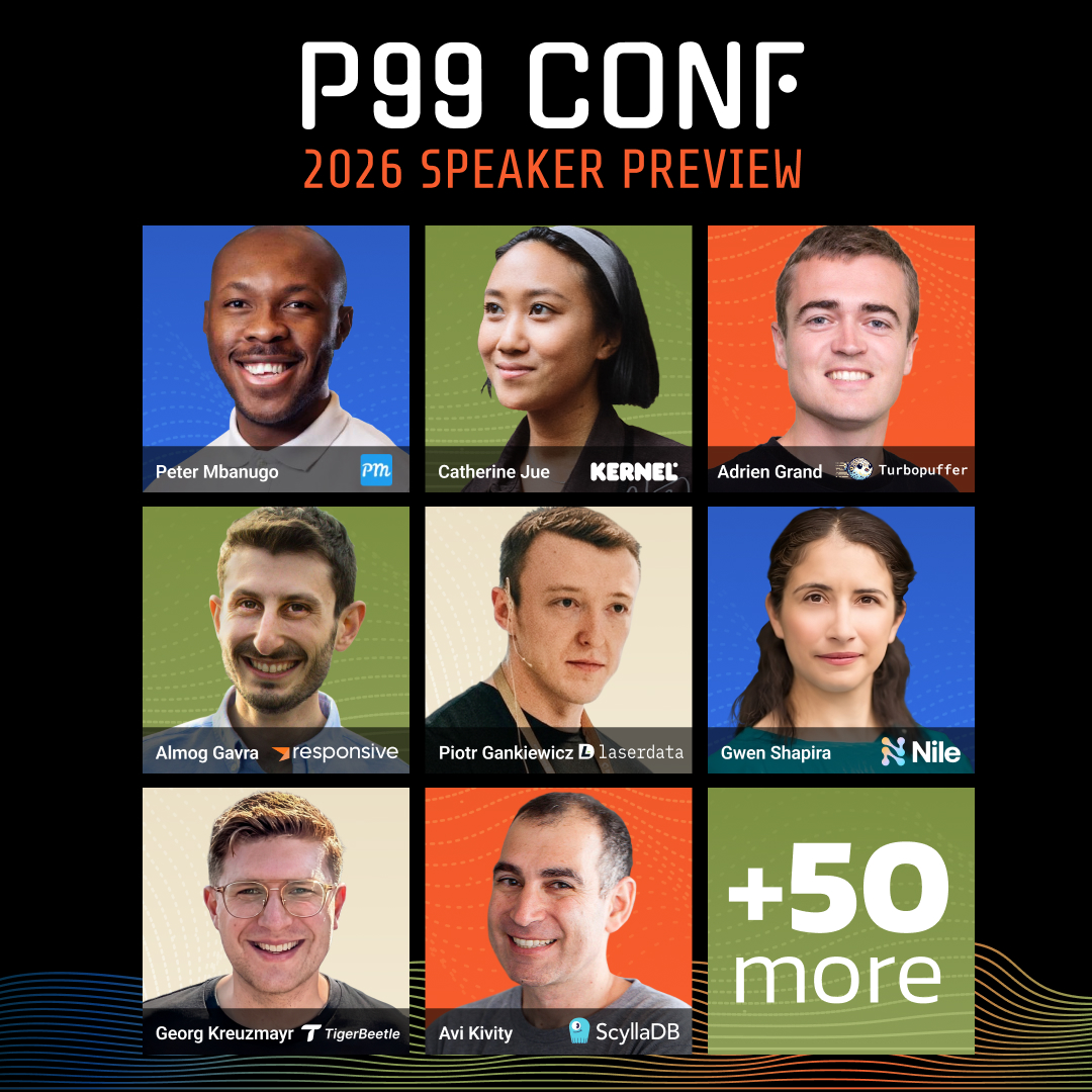 P99CONF's tweet photo. Want to join the lineup of highly-technical #P99CONF speakers? May 29 is the LAST day to submit your proposal to speak at our 2026 virtual event. Thousands attend our vendor-neutral conference each year, and 2026 will be the biggest yet > https://t.co/PifFEfd1pN

#ScyllaDB https://t.co/QhCvSGou8q