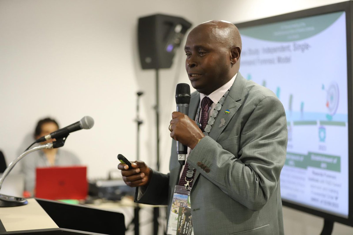 ForensicsRwanda's tweet photo. At the ongoing  IAFS2026 in Sofia, Dr Charles Karangwa today delivered a presentation highlighting Rwanda as Africa’s next regional forensic hub and a strategic destination for international forensic collaboration. He emphasized Rwanda’s unique model of an independent forensic institution integrating cross-cutting forensic disciplines under one entity — a rare approach across many African countries in the forensic science domain.
Dr. Charles is leading the Rwandan delegation participating in , currently taking place at the National Palace of Culture.