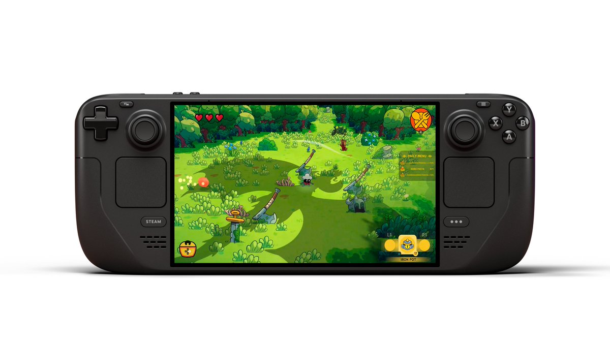 SPGameDev's tweet photo. Steam Deck owners have you tried the 
Monster Chef demo yet? 🎮

Action RPG+roguelite+simulation
Hunt monsters, cook them and run your inn!
Let us know how it runs! 👇 

Any feedback is welcome 💛
#SteamDeck #indiegame #gamedev https://t.co/XDlaLES3ms