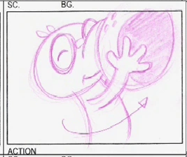 BASBAA12's tweet photo. DYK that some of sniffles' early storyboards show him with a mouth under his snout? (boards by kenn Navarro I'm pretty sure) #htf #happytreefriends #htftwt https://t.co/iqB2wkscOT