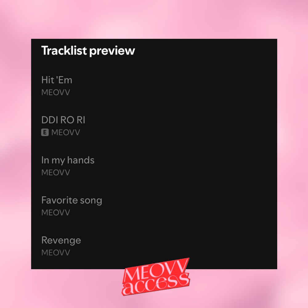 meovvaccess's tweet photo. ‘DDI RO RI’ by MEOVV will be the groups’ 1st explicit track.

Out June 1st. https://t.co/aOVMe1bhEv