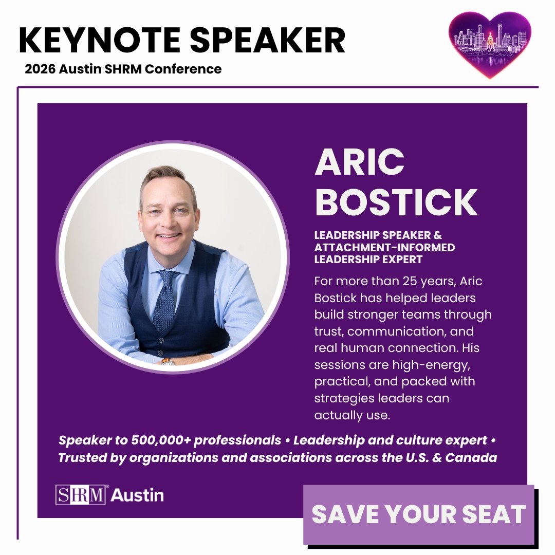 AustinShrm's tweet photo. Austin SHRM Conference is bringing you not one but TWO keynote speakers! We’re excited to welcome Bruce Waller and Aric Bostick to the stage 😁

Join Us: https://t.co/rhtUWEuMjy https://t.co/0PqE8ecQSg