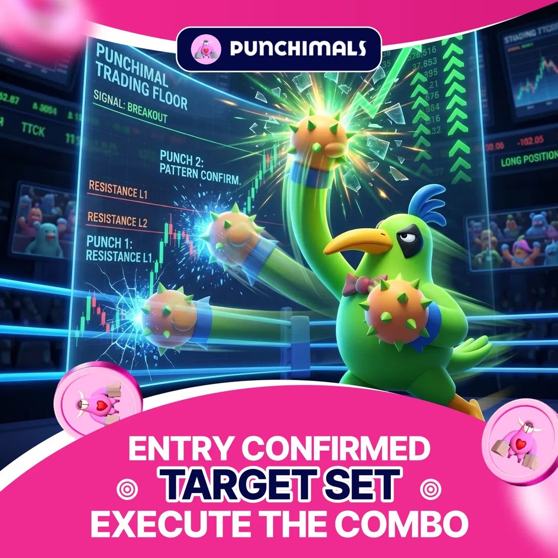 punchimals's tweet photo. Resistance L1 broken and pattern confirmed on the trading floor.
Entry is confirmed, target is set and the combo is ready to execute.
Land both punches and collect the result.
Trade $PUNCHI π https://t.co/zIFuo6tljk
#Punchimals #PUNCHI #BreakoutSignal #Web3 #NFT https://t.co/mNqH05J8jl
