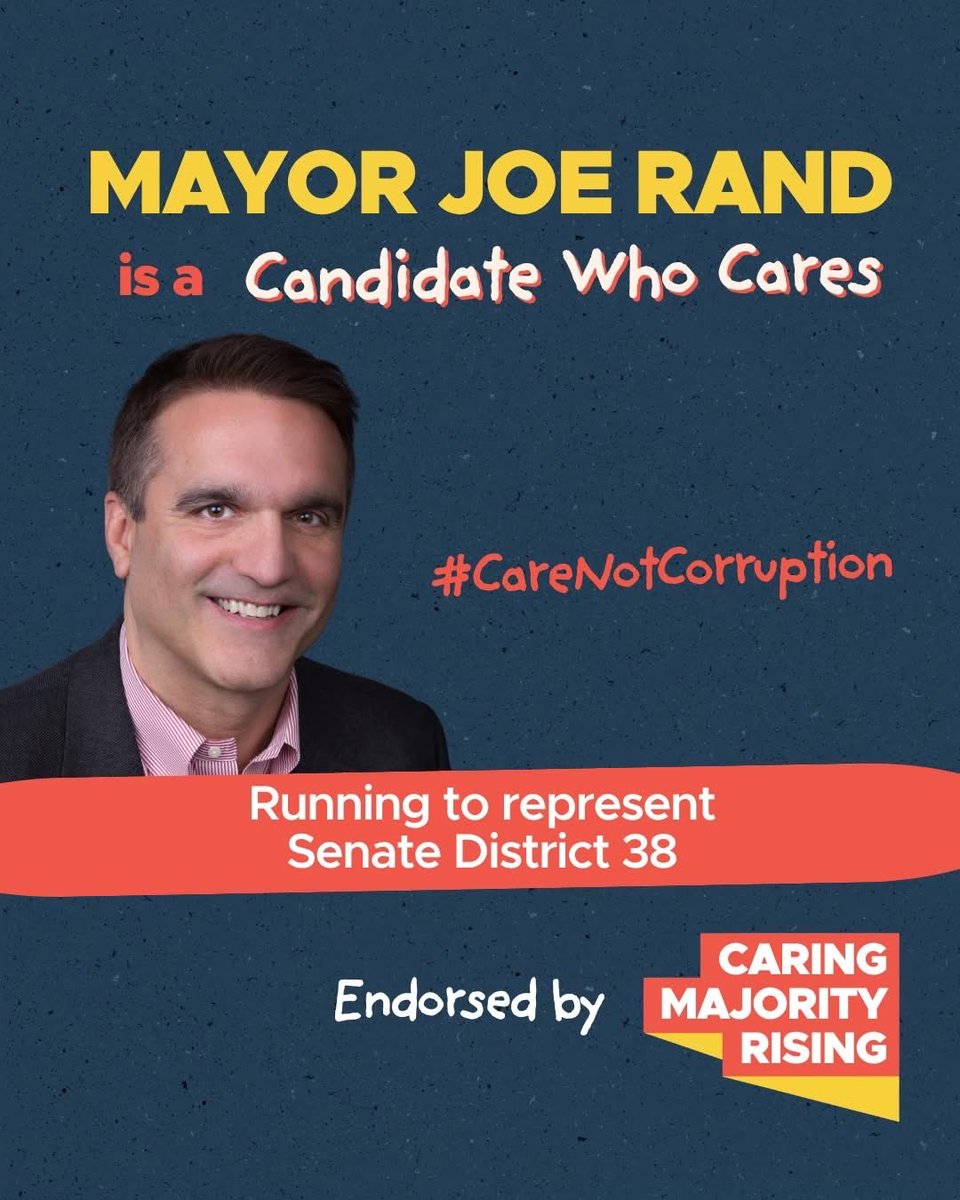 JosephRand's tweet photo. I am delighted to announce that I’ve received the "Candidates Who Care" endorsement of Caring Majority Rising, a statewide organization of home care workers, older and disabled New Yorkers, and family caregivers fighting to build a just and sustainable care economy in our state https://t.co/HkUyALI9Fd