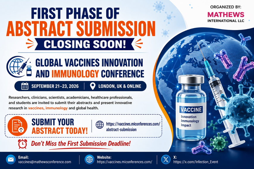 VaccineEvent's tweet photo. 🚨 First Phase of Abstract Submission is closing soon for the GVX Immunology 2026!(@VaccineEvent)
Present your latest research in vaccines, immunology &amp; global health.
📅 Sept 21–23, 2026 |📍London, UK &amp; Online
Submit now:
 https://t.co/623oTJVoPZ
#GVX2026 #Vaccines #Immunology https://t.co/19KEBYVOoT