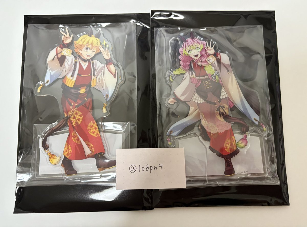 IoBpn9's tweet photo. 【交換】鬼滅の刃　午年　アクスタ　アクリルスタンド　

譲：我妻善逸、甘露寺蜜璃

求：竈門炭治郎

郵送交換希望です。
交換してくださる方いらっしゃいましたら、お気軽にお声掛けくださいませ。 https://t.co/of3wpi47n8