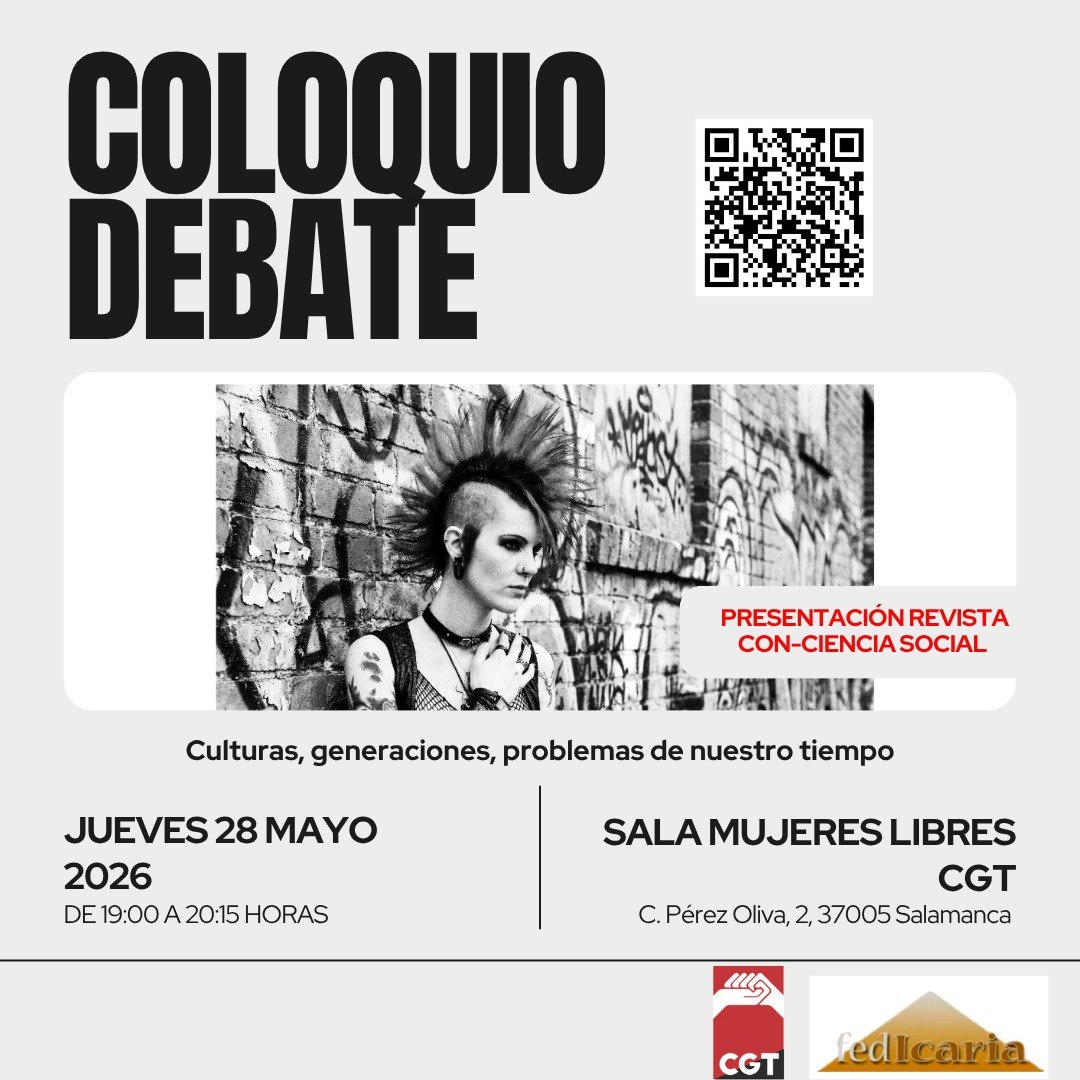 FedicariaC's tweet photo. Presentación en Salamanca del nuevo número de la revista #CONCIENCIASOCIAL
HOY JUEVES 28-05-2026 a las 19h00
Difunde! https://t.co/YWGzRb6qff
