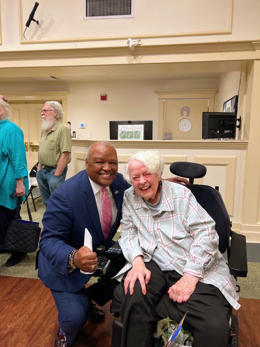 RushernLBaker's tweet photo. I always love spending time with the residents at Collington. 

Thank you to everyone for the warm welcome and the love. https://t.co/DYGZ6YBuBZ