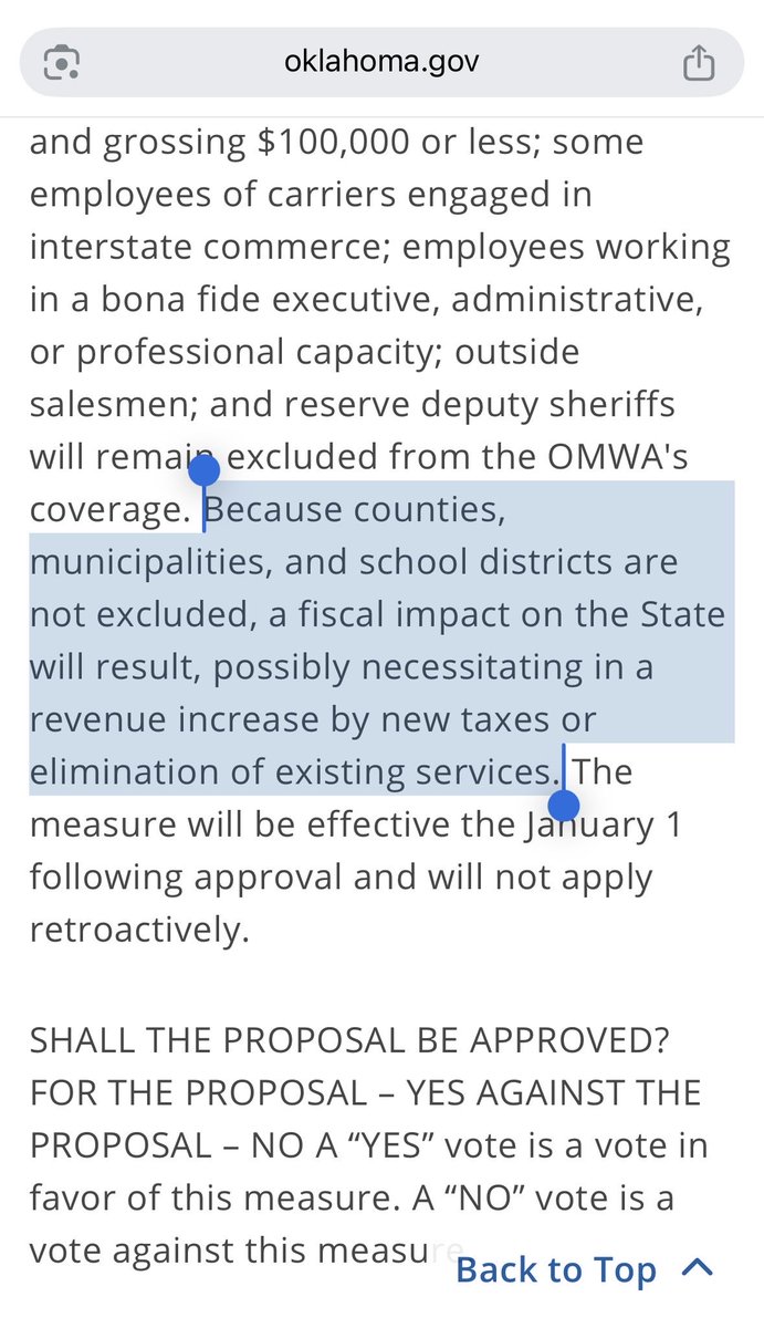 kylehilbert's tweet photo. Also important to keep in mind from the ballot measure itself, see the attached. Protect our state. Vote no on 832. https://t.co/poOHdCczxc