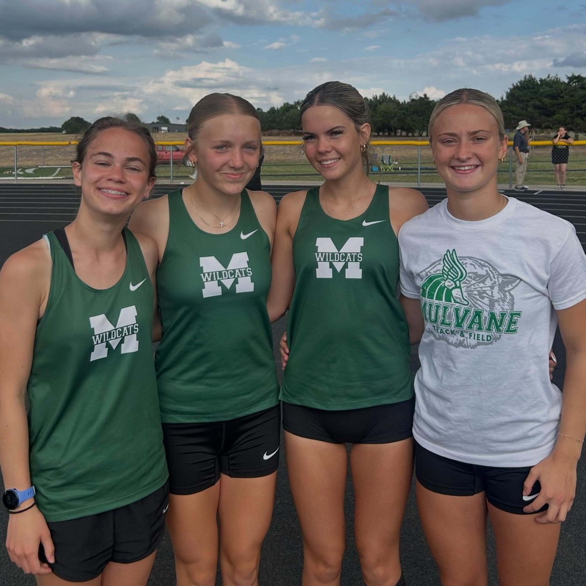 MulvaneSports's tweet photo. 🏃‍♂️ STATE TRACK SENDOFF today at 1:30 PM in front of the high school! Come on out and help send off the track qualifiers to State! The Cats will be heading to WSU Stadium today for a walk-through. The State meet is Friday &amp; Saturday. Let's go, Wildcats!! 💪 https://t.co/DF3vZcdFdL