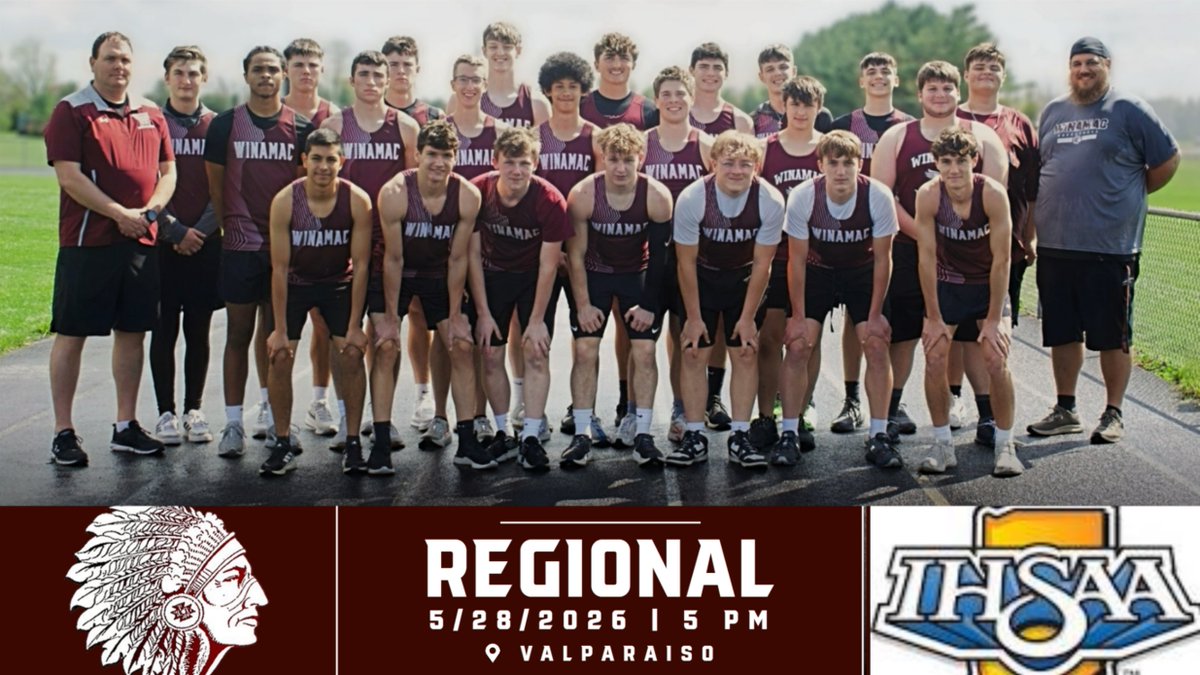 Winamac_AD's tweet photo. 🏃‍♂️💪 It’s Regional Time!

Good luck to our Warriors as they compete tonight at the Girls Track &amp; Field Regional at Valparaiso! 

📍 Valparaiso High School
⏰ Field Events 5pm

Go WARRIORS!! https://t.co/HYjqP8EyqI