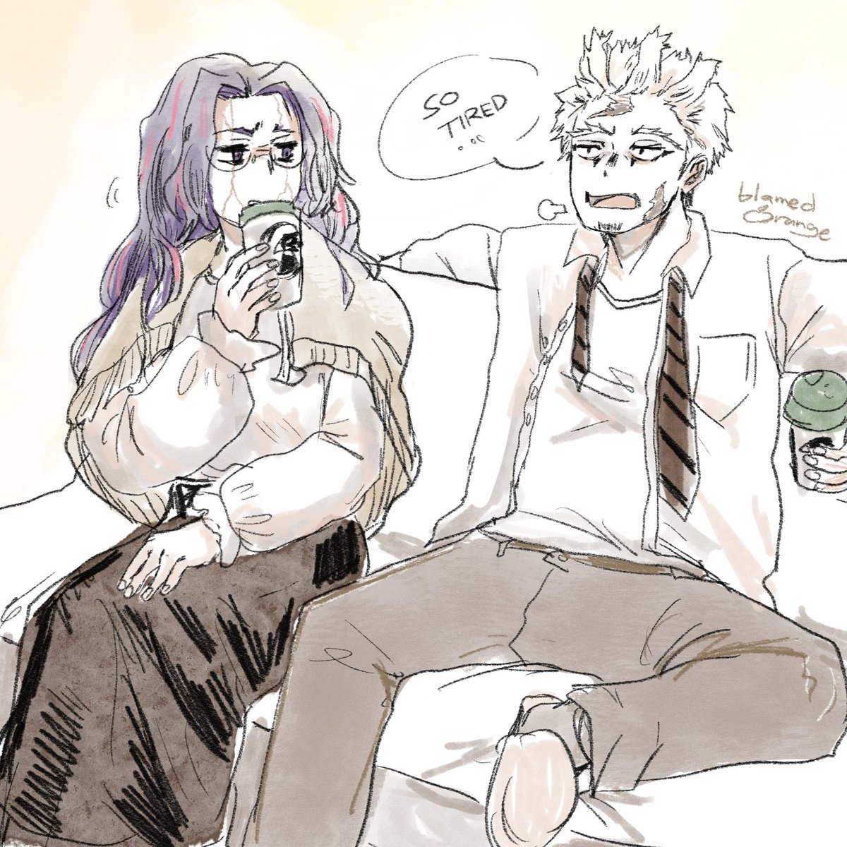 blamedorange's tweet photo. hawks visits nagant on random weekends to vent https://t.co/1EZmHJcQFx