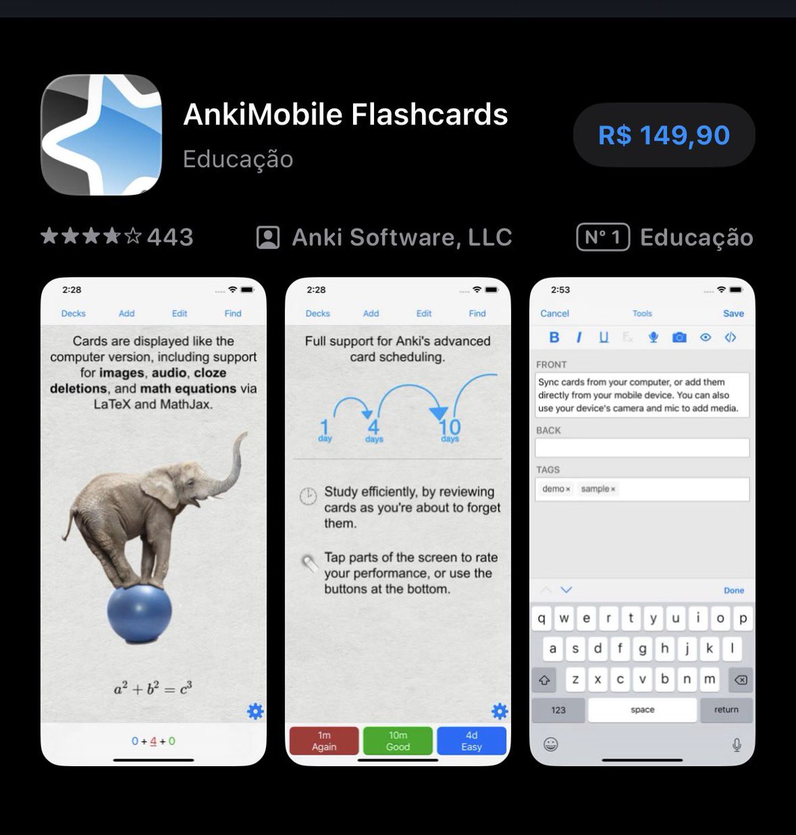 vivitstudy's tweet photo. gente bom dia! esse é o famoso app anki? https://t.co/2WfRAJNkos